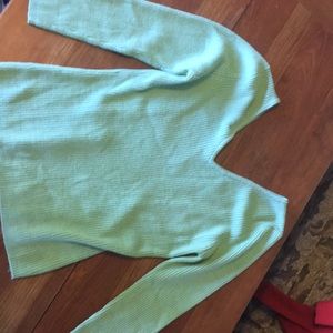 V neck sweater in a beautiful green color